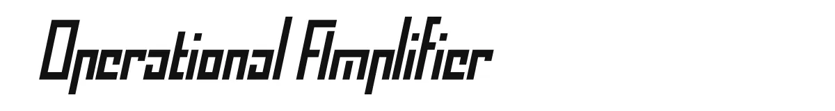 Operational Amplifier font preview