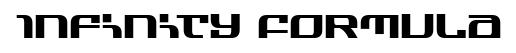 Infinity Formula original font preview