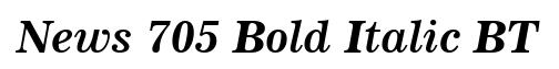 News 705 Bold Italic BT