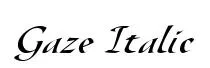 Gaze Italic