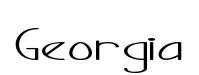 Georgia original font preview