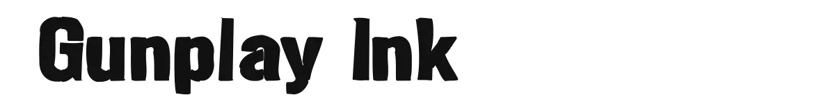 Gunplay Ink original font preview