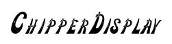 ChipperDisplay original font preview