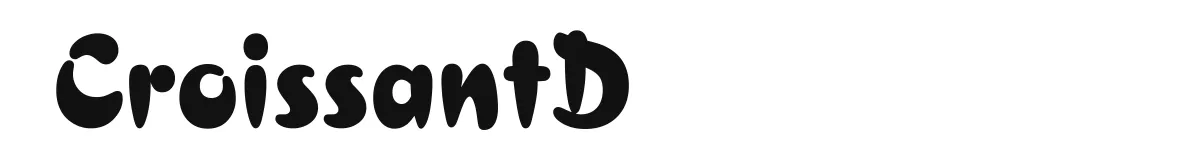 CroissantD original font preview