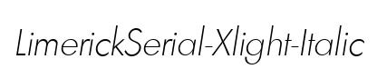 LimerickSerial-Xlight-Italic