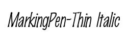 MarkingPen-Thin Italic