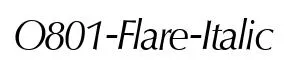 O801-Flare-Italic