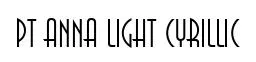 PT Anna Light Cyrillic