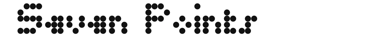 Seven Points original font preview