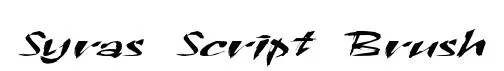 Syras Script Brush