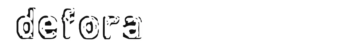 defora original font preview