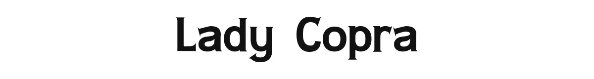 Lady Copra original font preview