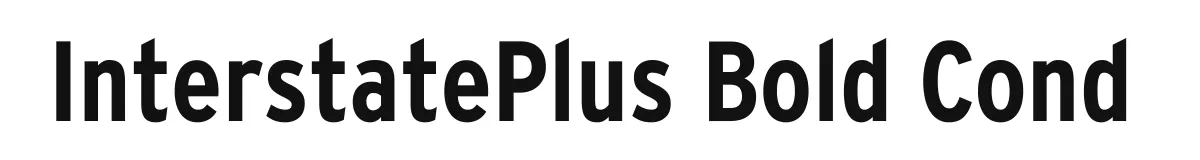 InterstatePlus Bold Cond original font preview