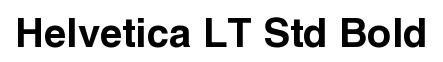 Helvetica LT Std Bold