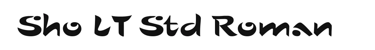 Sho LT Std Roman original font preview