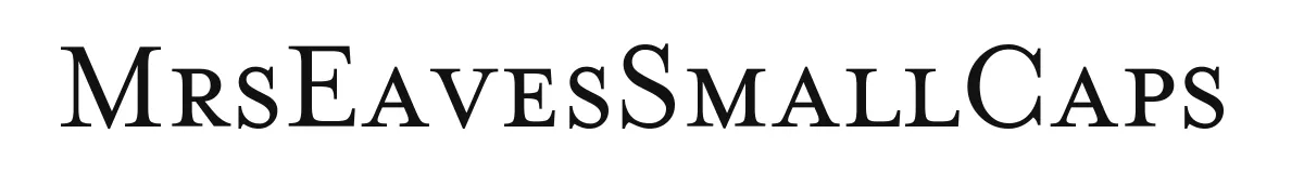 MrsEavesSmallCaps original font preview