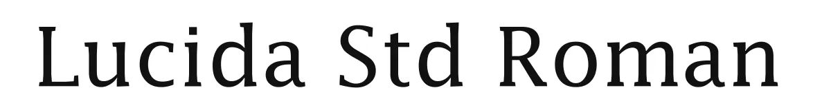Lucida Std Roman original font preview