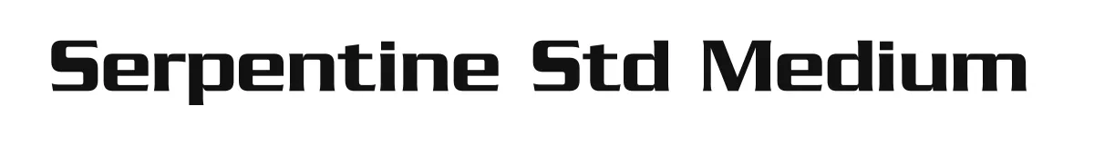 Serpentine Std Medium original font preview