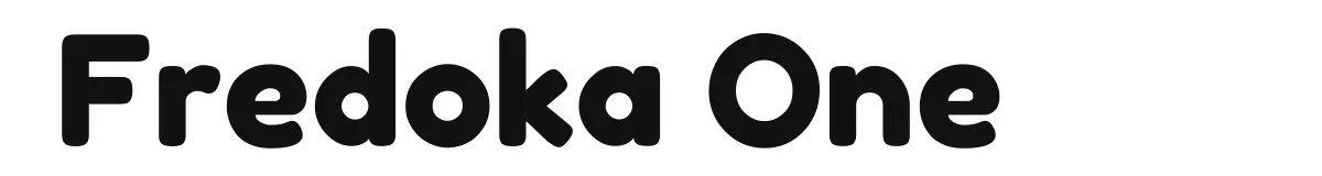 Fredoka One original font preview