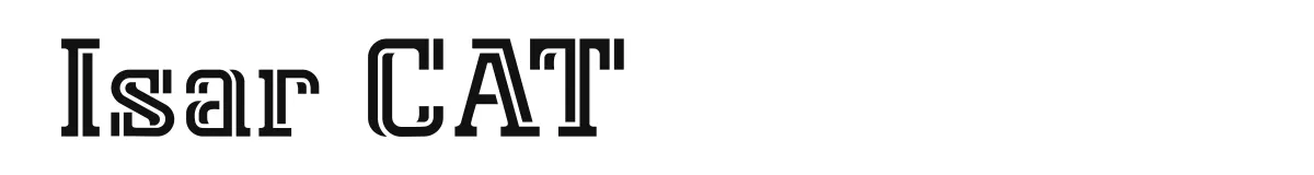 Isar CAT original font preview