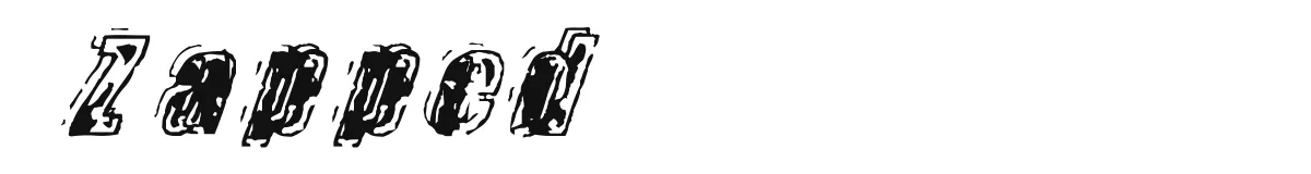 Zapped original font preview