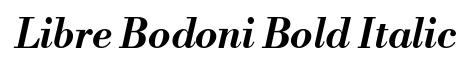 Libre Bodoni Bold Italic