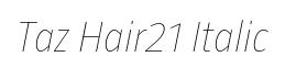 Taz Hair21 Italic