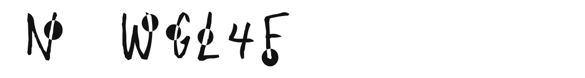 NewWGL4Font original font preview