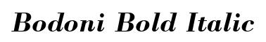 Bodoni Bold Italic
