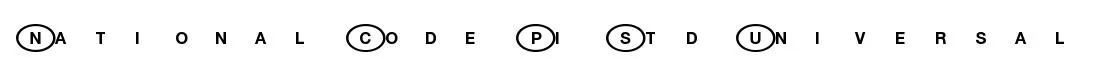 National Code Pi Std Universal