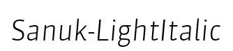 Sanuk-LightItalic