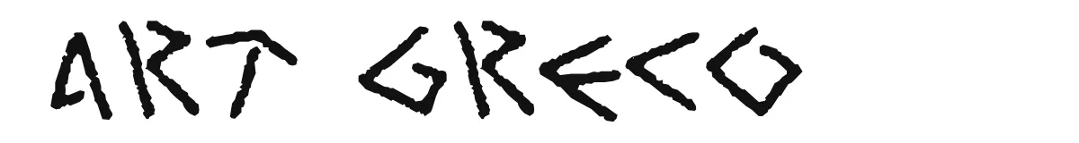 Art Greco original font preview