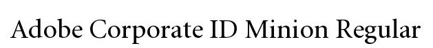 Adobe Corporate ID Minion Regular