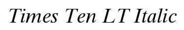 Times Ten LT Italic