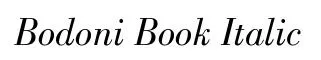 Bodoni Book Italic