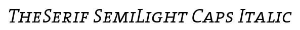 TheSerif SemiLight Caps Italic