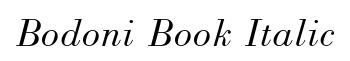 Bodoni Book Italic