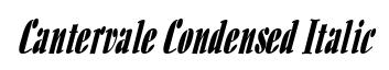 Cantervale Condensed Italic