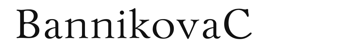 BannikovaC original font preview