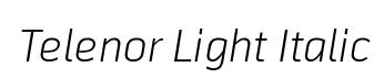 Telenor Light Italic