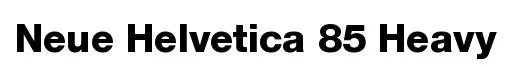 Neue Helvetica 85 Heavy