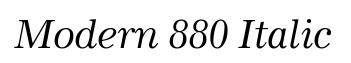 Modern 880 Italic