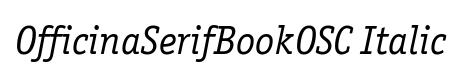 OfficinaSerifBookOSC Italic