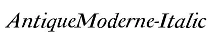 AntiqueModerne-Italic