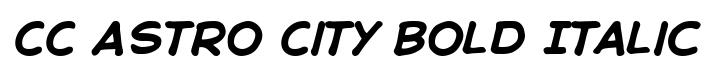 CC Astro City Bold Italic