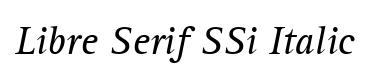 Libre Serif SSi Italic