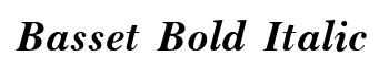 Basset Bold Italic