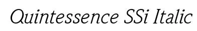 Quintessence SSi Italic