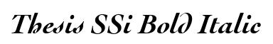 Thesis SSi Bold Italic