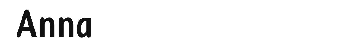 Anna original font preview